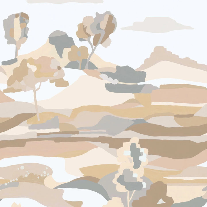 Le Bassin behang-Behang-Casamance-Blanc/Sable-Set-Selected Wallpapers &amp; Interiors
