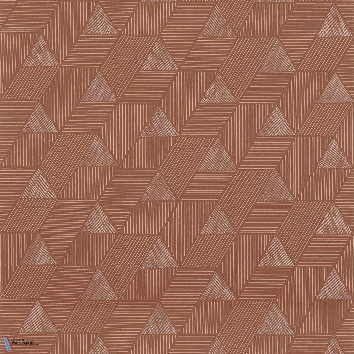 Méroé behang-behang-Casamance-Terre Battue/Cuivre-Rol-Selected Wallpapers &amp; Interiors