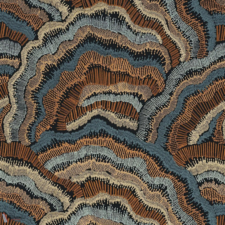 Annella stof-Casamance-Orage fauve-Meter (M1)-Selected Wallpapers-Interiors