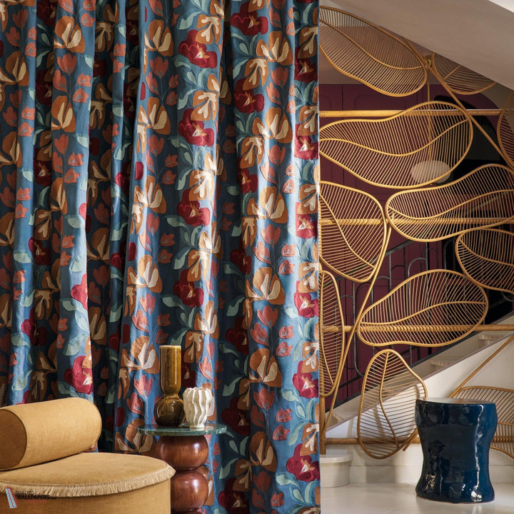 Ayana stof-Casamance-Selected Wallpapers-Interiors