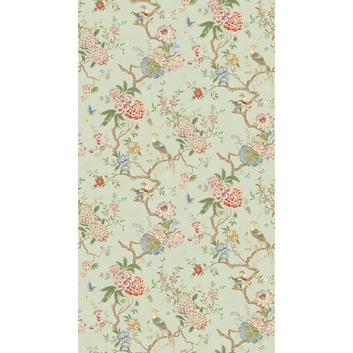 Oriental Bird behang-Behang-GP&J Baker-Eau de Nil-Rol-Selected Wallpapers &amp; Interiors