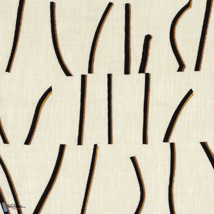 Bejuco Stof-Casamance-Ambre Noir-Meter (M1)-Selected-Wallpapers-Interiors