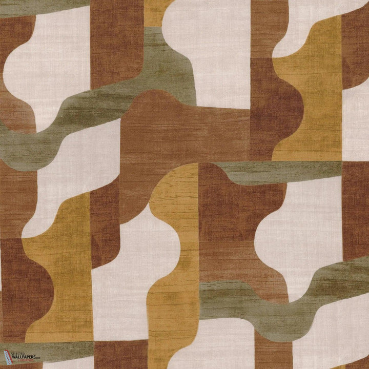 Belle époque stof-Casamance-Ocre orange terreux-Meter (M1)-Selected Wallpapers-Interiors