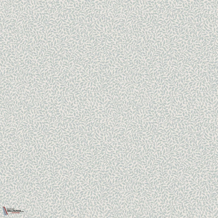 Bladverk behang-Sandberg-Misty blue-Rol-Selected Wallpapers-Interiors