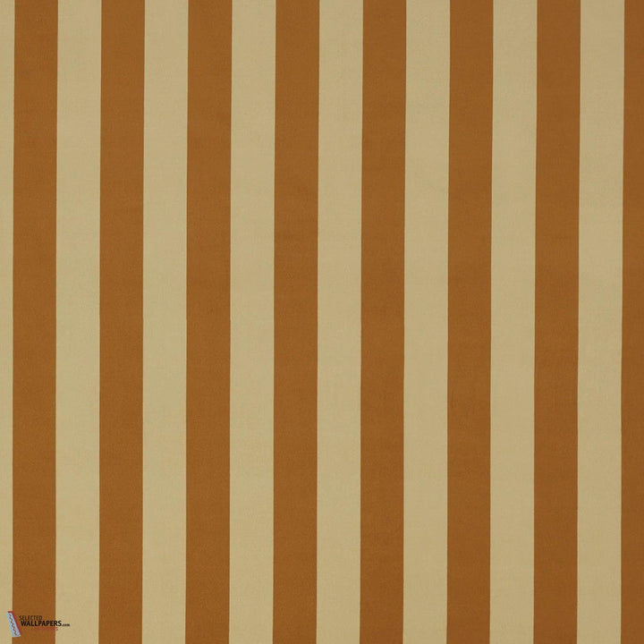 Camelot Stripe stof-House of Hackney-Ginger-Meter (M1)-Selected Wallpapers-Interiors