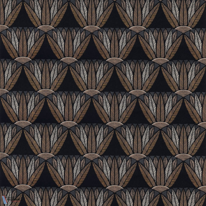 Castalia-behang-Tapete-Casamance-Noir/Mordoré-Rol-76161740-Selected Wallpapers