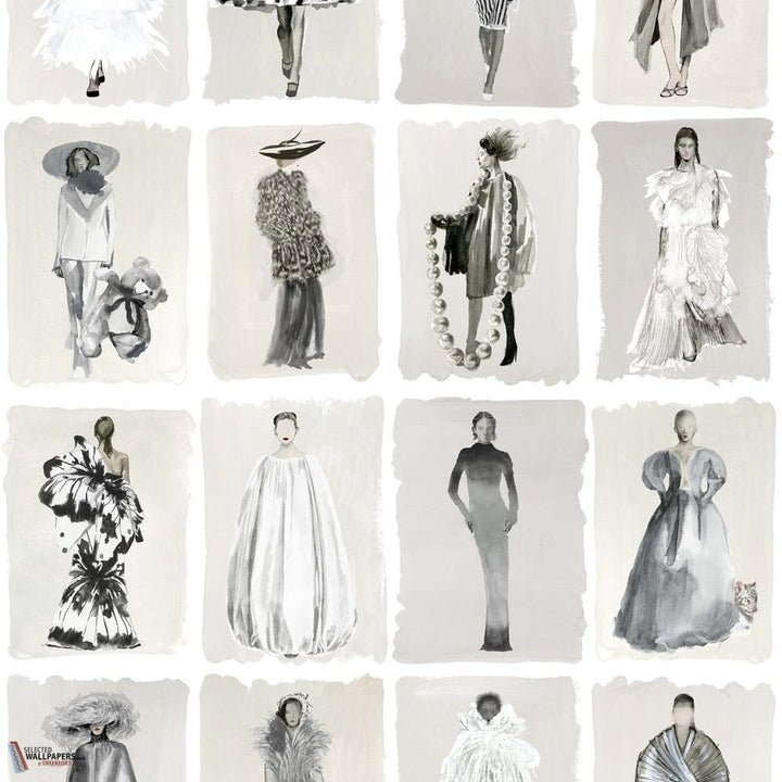 Couture Carousel behang-Cole & Son-Monochrome pearl-Rol-Selected Wallpapers-Interiors