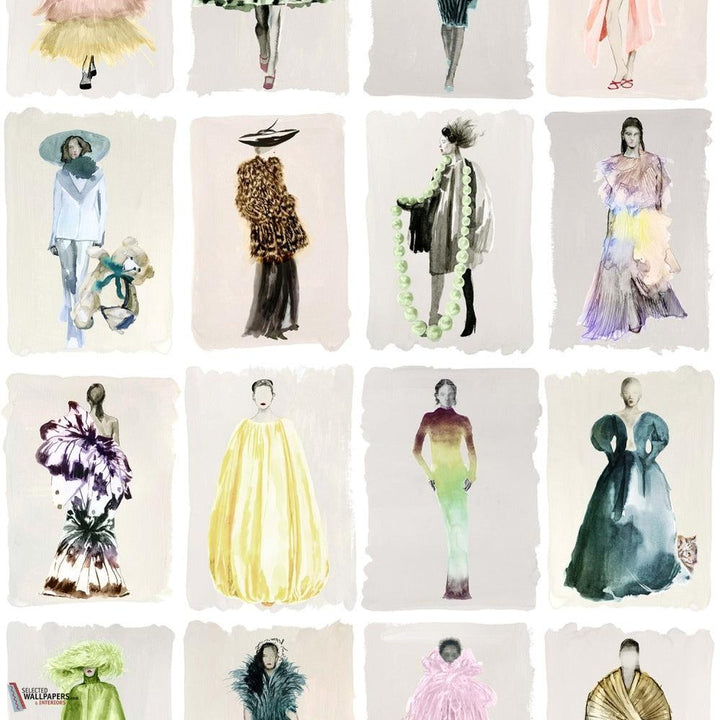 Couture Carousel behang-Cole & Son-Pastel-Rol-Selected Wallpapers-Interiors