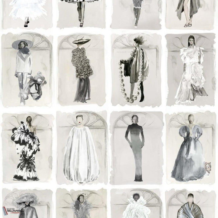 Couture Carousel windows behang-Cole & Son-Monochrome pearl-Rol-Selected Wallpapers-Interiors