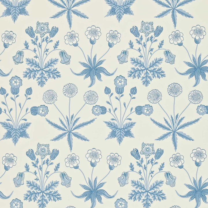Daisy behang-behang-Morris & Co-Blue/Ivory-Rol-Selected Wallpapers &amp; Interiors