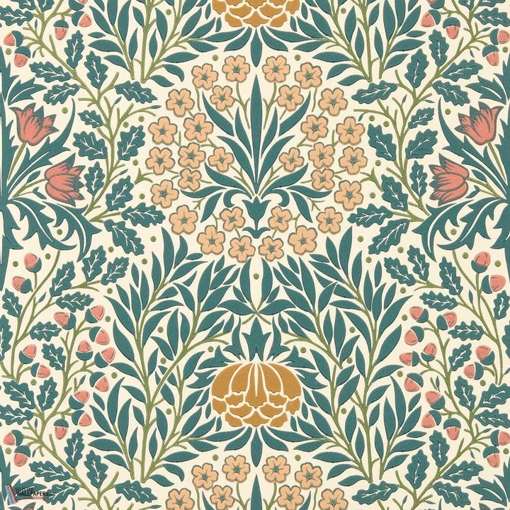 Daisy & Oak behang-Morris & Co-Madder/Teal-Rol-Selected Wallpapers-Interiors