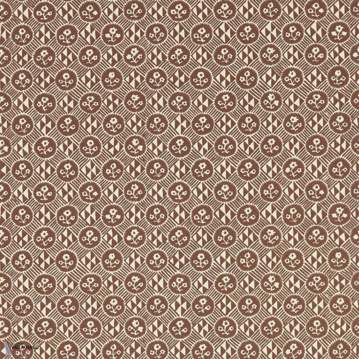 Diamonds & Flowers behang-Zoffany-Bordeaux-Rol-Selected Wallpapers-Interiors