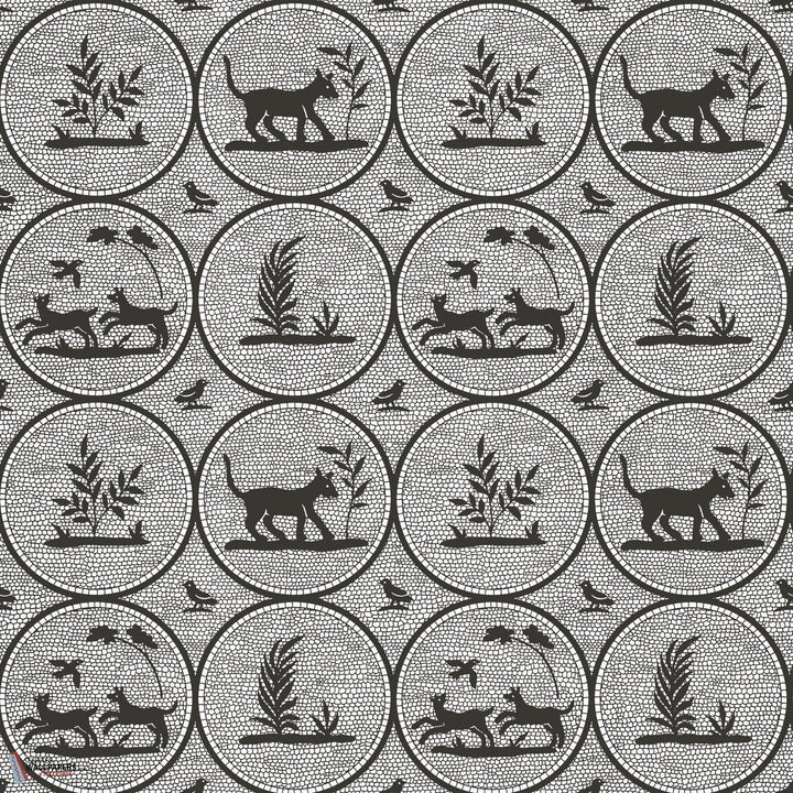 Dooley behang-Thibaut-Black-Rol-Selected Wallpapers-Interiors