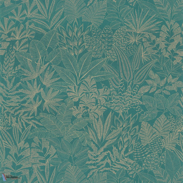 Doum-behang-Tapete-Casamance-Emeraude/Doré-Rol-76151528-Selected Wallpapers