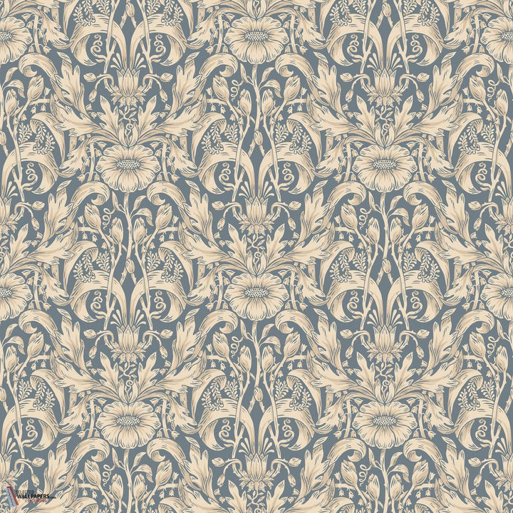 Emil behang-Sandberg-Indigo blue-Rol-Selected Wallpapers-Interiors