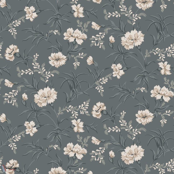 Emilie behang-Sandberg-Petrol-Rol-Selected Wallpapers-Interiors