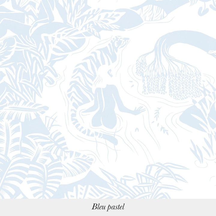 Eternelles Sur Mesure-Isidore Leroy-wallpaper-behang-Tapete-wallpaper-Blue Pastel-Non Woven-Selected Wallpapers