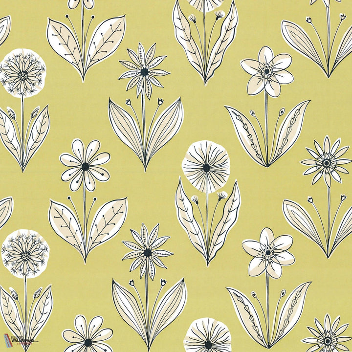 Florette behang-Little Greene-Acid drop-Rol-Selected Wallpapers-Interiors