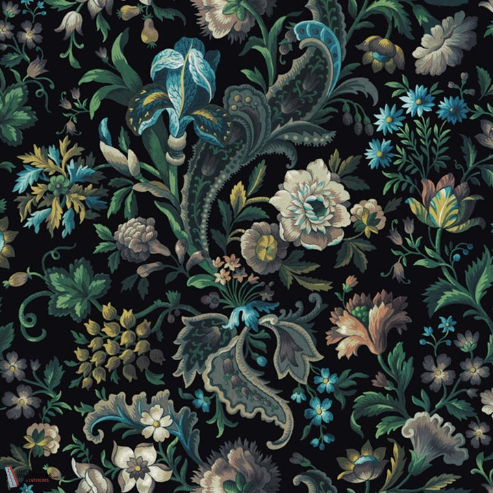 Florika behang-House of Hackney-wallpaper-tapete-Onyx-200 cm-Selected-Wallpapers-Interiors