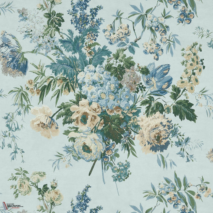 Garden Club behang-Anna French-Blue-Rol-Selected Wallpapers-Interiors