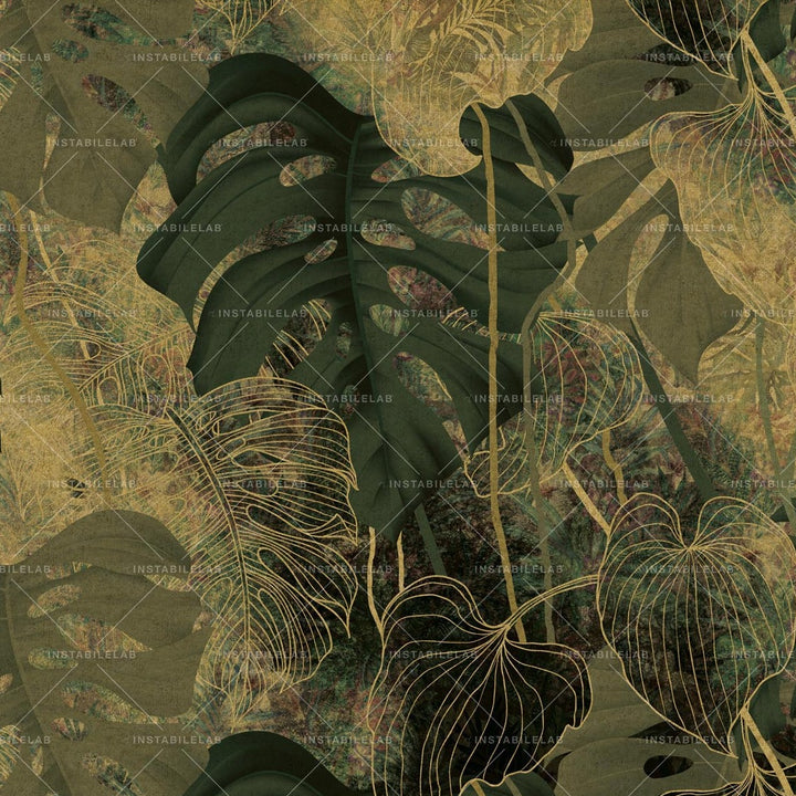 Golden Leaf behang-Behang-INSTABILELAB-Gold-Prestige Gold-M2-Selected Wallpapers &amp; Interiors