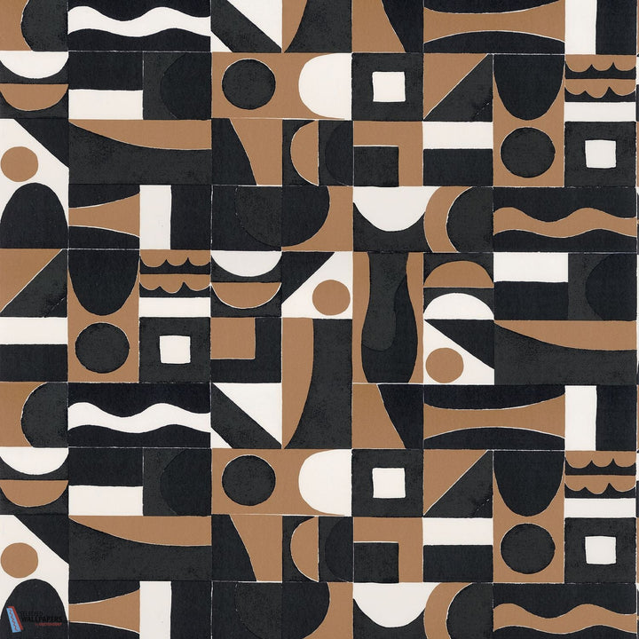 Gourna-behang-Tapete-Casamance-Noir/Mordoré-Rol-76183058-Selected Wallpapers