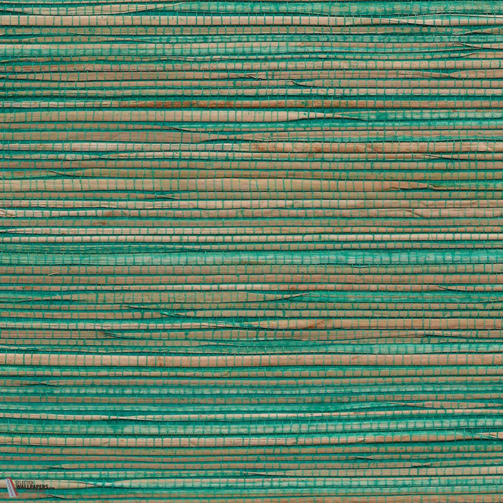 Grass Roots-Phillip Jeffries-wallpaper-behang-Tapete-wallpaper-Fairfield Teal-Rol-Selected Wallpapers