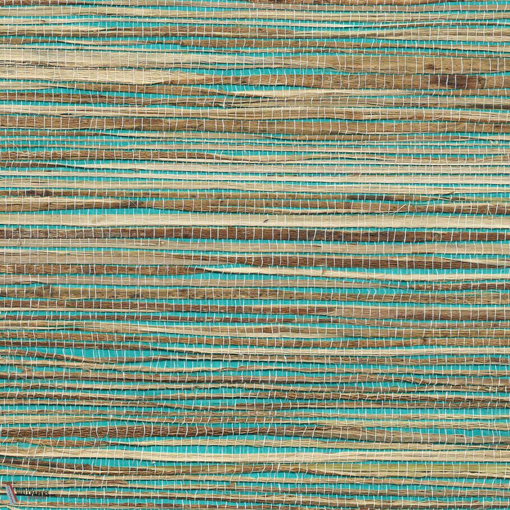 Grass Roots-Phillip Jeffries-wallpaper-behang-Tapete-wallpaper-Tess' Turquoise-Rol-Selected Wallpapers