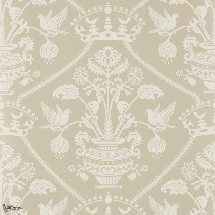 Highgrove damask behang-Sanderson-Gritston-Rol-Selected Wallpapers-Interiors