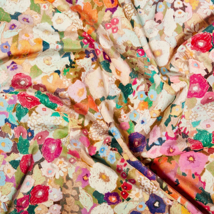 Hollyhocks stof-House of Hackney-fabric-Spring-Velvet-Selected-Wallpapers-Interiors
