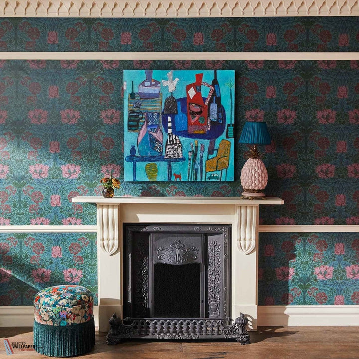 Honeysuckle behang-House of Hackney-wallpaper-tapete-Selected-Wallpapers-Interiors