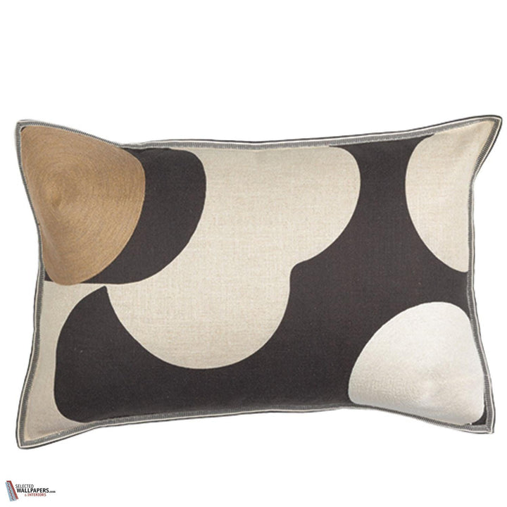 Housse de Coussin Ellipse kussen-Casamance-Noir Naturel Ivoire-60 x 40 cm-Selected Wallpapers-Interiors