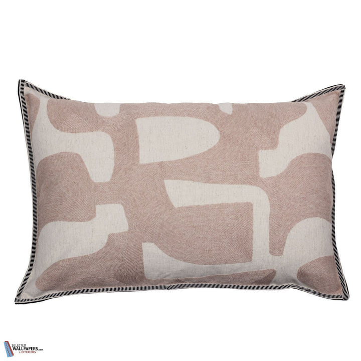 Housse de Coussin Entrelacs-Casamance-kussen-cushion-kissen-Rose Poudre-60 x 40 cm-Selected Interiors