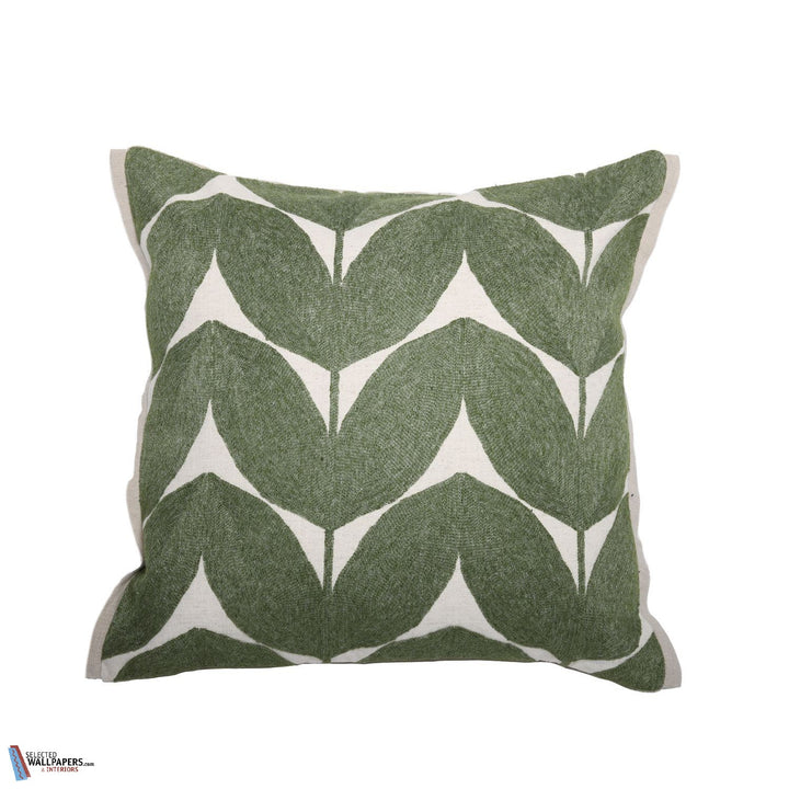 Housse de Coussin Herbes Folles-Kussen-Casamance-Cushion-Olive-45 x 45 cm-Selected Interiors