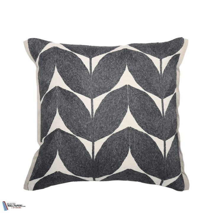 Housse de Coussin Herbes Folles-Kussen-Casamance-Cushion-Anthracite-45 x 45 cm-Selected Interiors