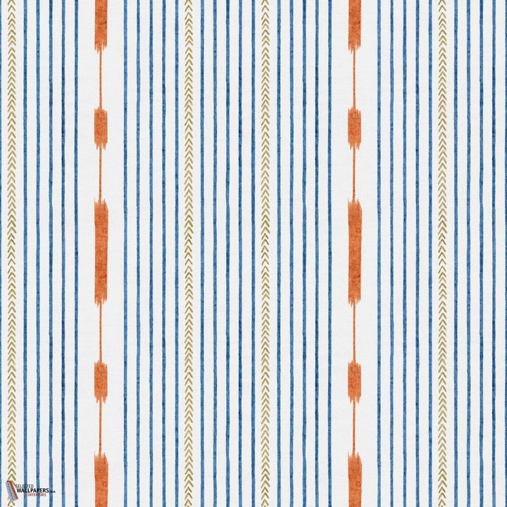 Huipil behang-Coordonne-Blue-Non Woven-Rol-Selected Wallpapers-Interiors