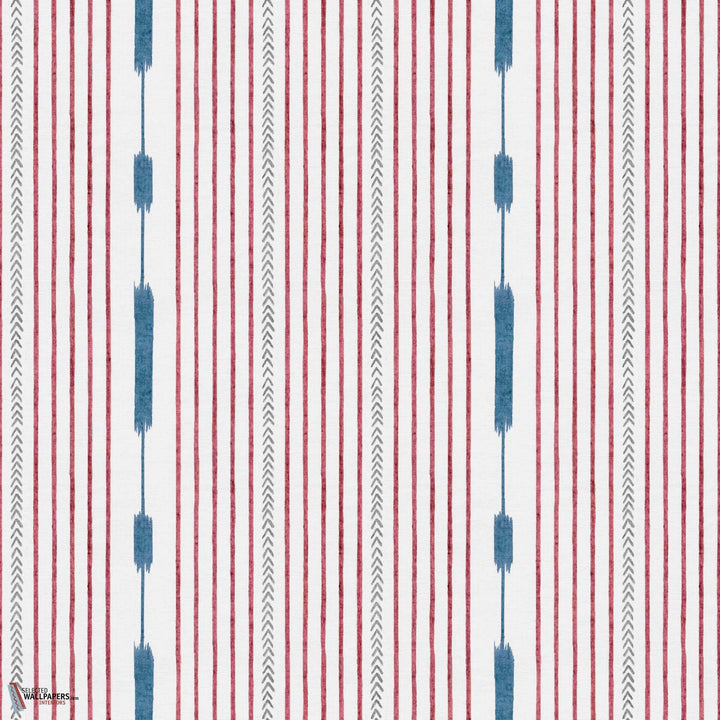 Huipil behang-Coordonne-Red-Non Woven-Rol-Selected Wallpapers-Interiors