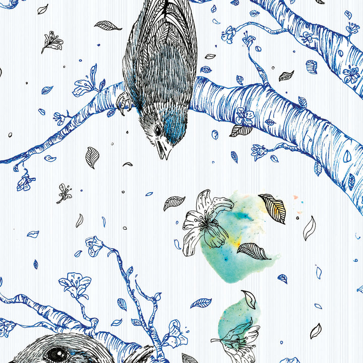 Branches behang-behang-Inkiostro Bianco-Selected Wallpapers &amp; Interiors