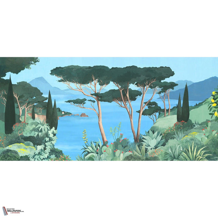 Lago in Fiore behang-Les Dominotiers-01-Non Woven 70 cm-M2-Selected Wallpapers-Interiors
