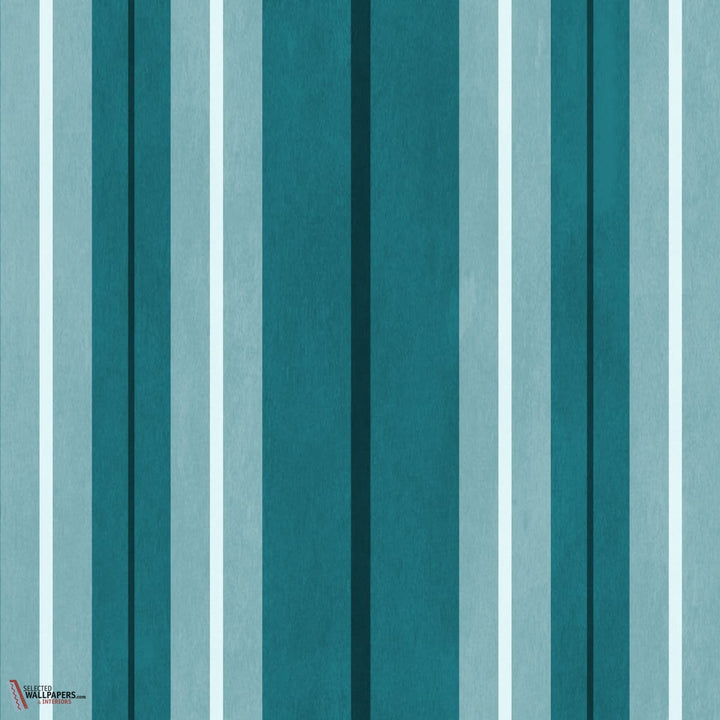 Lauriston Stripe behang-House of Hackney-wallpaper-tapete-Cerulean-200 cm-Selected-Wallpapers-Interiors