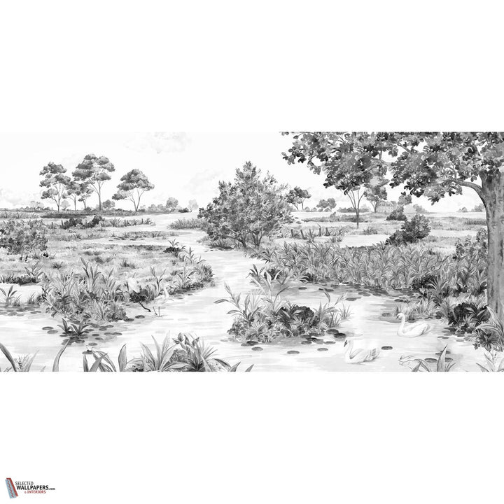 Le marais des Aigrettes behang-Les Dominotiers-01-Non Woven (70 cm)-M2-Selected Wallpapers-Interiors