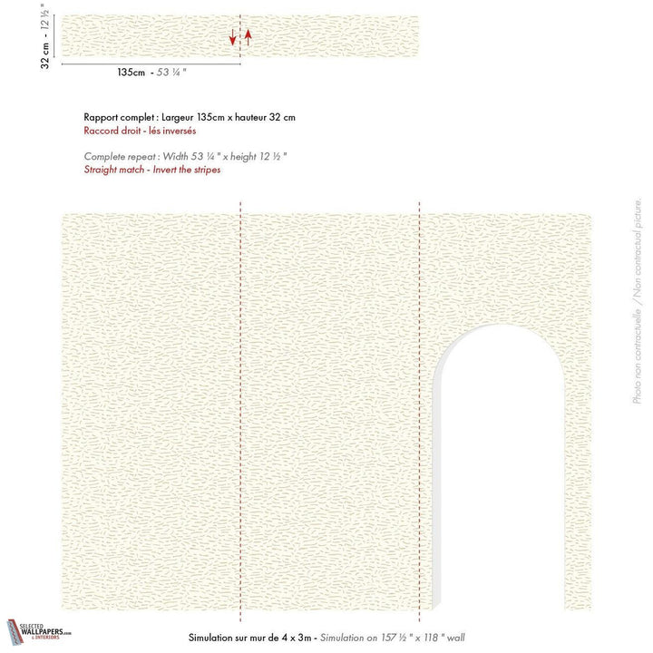 Luméis behang-Casamance-Selected Wallpapers-Interiors