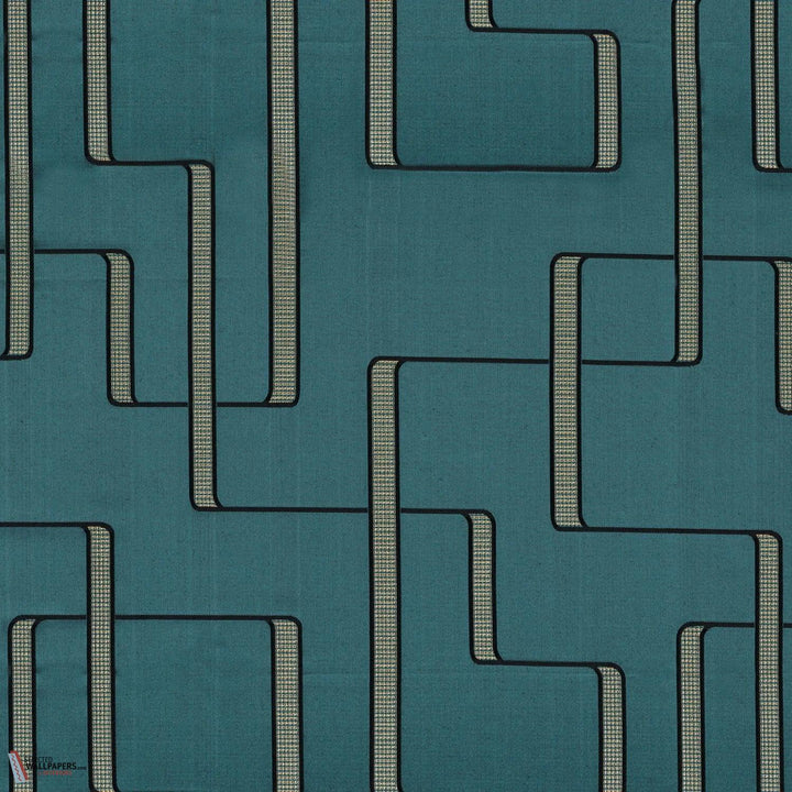 Lusio stof-Casamance-Pétrole-Meter (M1)-Selected Wallpapers-Interiors