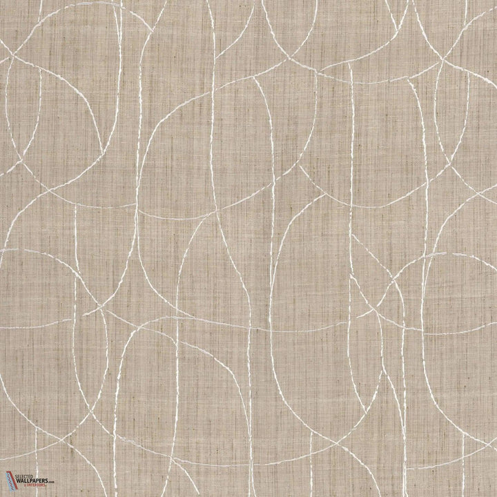 Mandala stof-Casamance-Ivoire-Meter (M1)-Selected Wallpapers-Interiors