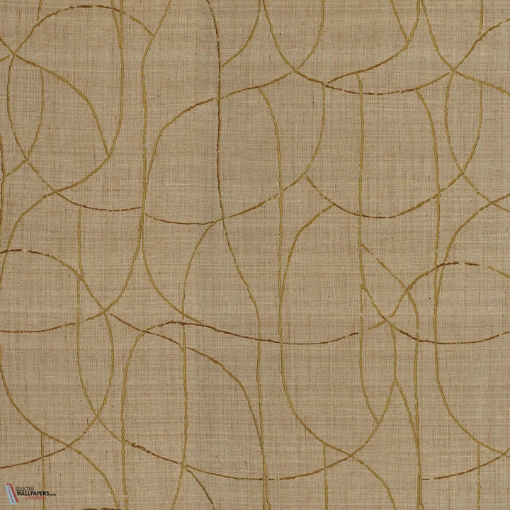 Mandala stof-Casamance-Mordoré-Meter (M1)-Selected Wallpapers-Interiors