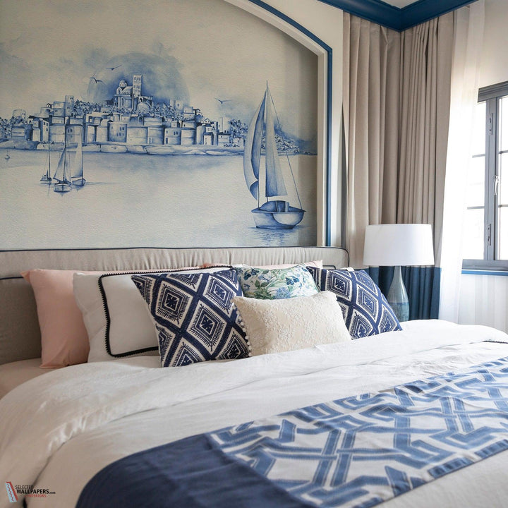 Massilia behang-Les Dominotiers-Selected Wallpapers-Interiors