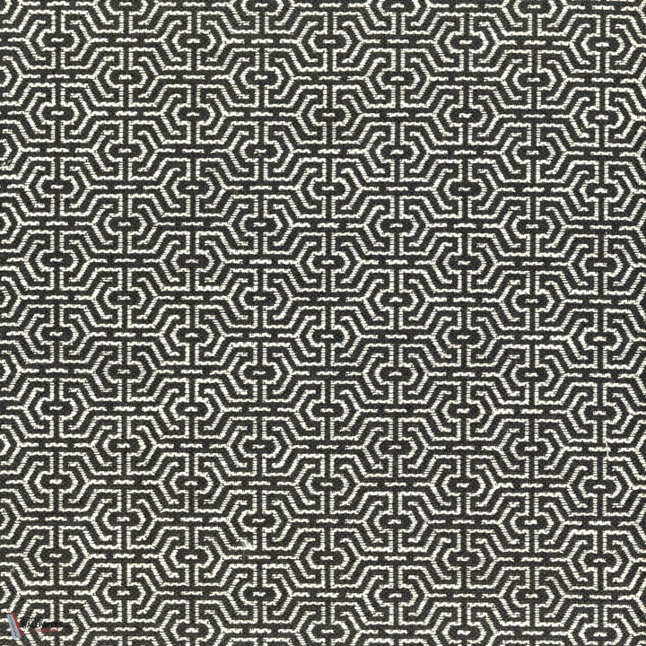 Milan stof-Casamance-Anthracite-Meter (M1)-Selected Wallpapers-Interiors