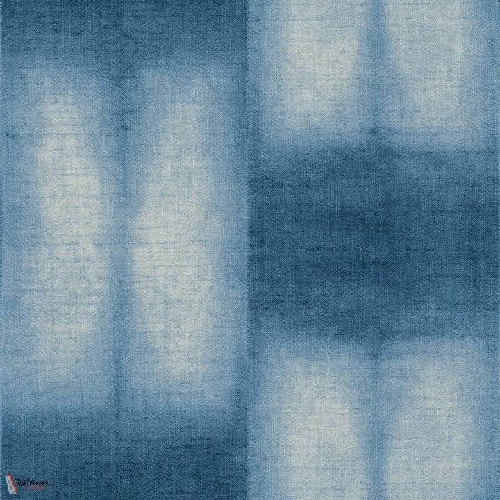 Mokume behang-Coordonne-Indigo-Bamboo-Rol-Selected Wallpapers-Interiors