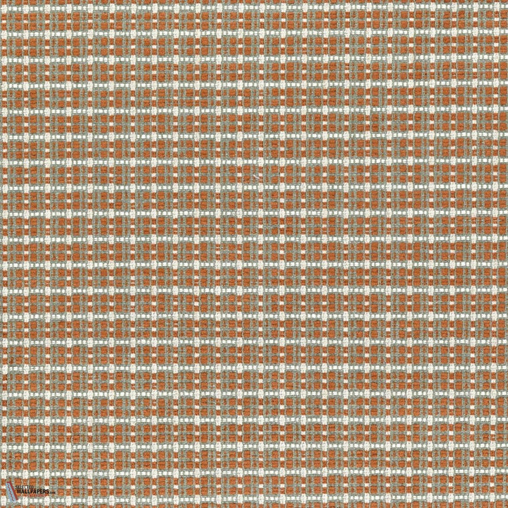 Mosaico stof-Casamance-Céladon orange-Meter (M1)-Selected Wallpapers-Interiors