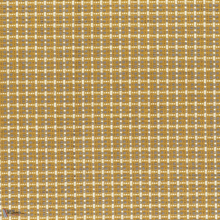 Mosaico stof-Casamance-Ocre céladon-Meter (M1)-Selected Wallpapers-Interiors